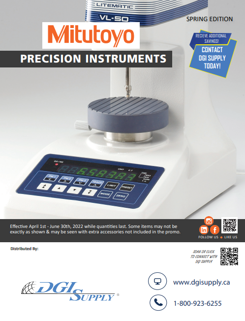 Mitutoyo Precision Instruments Spring Edition