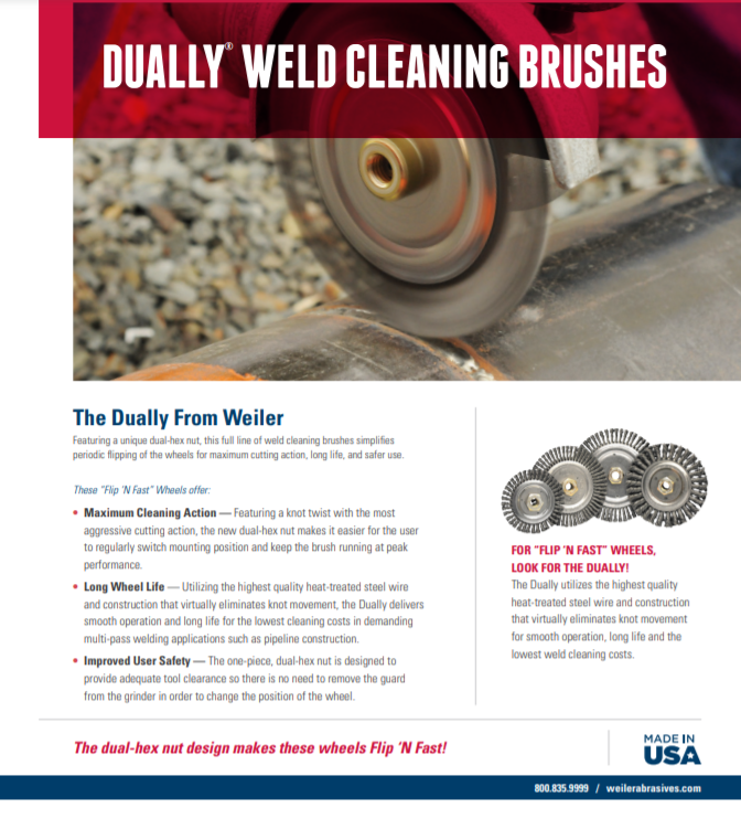 Weiler DUALLY®  WELD CLEANING BRUSHES