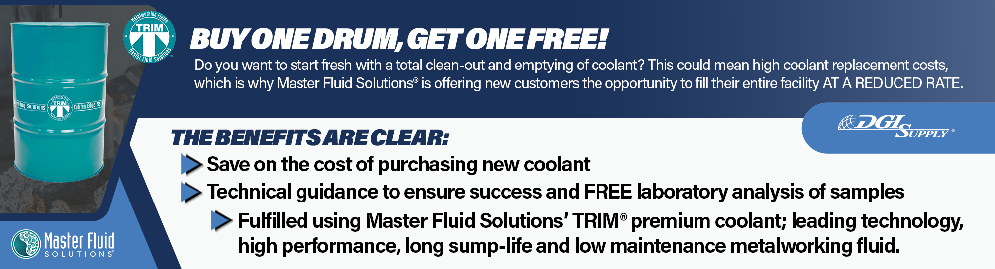 Master Fluids BOGO offer