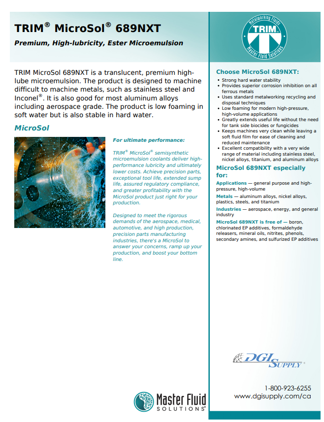 TRIM® MicroSol® 689NXT