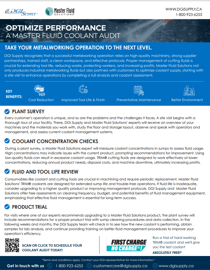 Master Fluid Coolant Audit